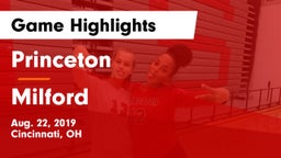 Princeton  vs Milford  Game Highlights - Aug. 22, 2019