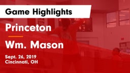 Princeton  vs Wm. Mason  Game Highlights - Sept. 26, 2019