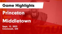 Princeton  vs Middletown  Game Highlights - Sept. 12, 2023