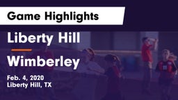 Liberty Hill  vs Wimberley  Game Highlights - Feb. 4, 2020