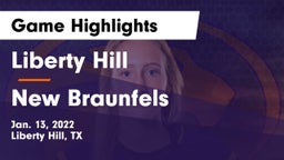 Liberty Hill  vs New Braunfels  Game Highlights - Jan. 13, 2022