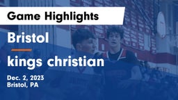Bristol  vs kings christian Game Highlights - Dec. 2, 2023