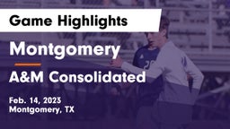 Montgomery  vs A&M Consolidated  Game Highlights - Feb. 14, 2023