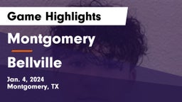Montgomery  vs Bellville  Game Highlights - Jan. 4, 2024