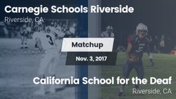 Matchup: Riverside Christian  vs. California School for the Deaf 2016