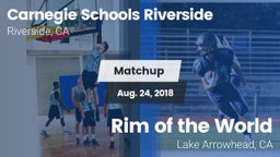 Matchup: Riverside Christian  vs. Rim of the World  2017