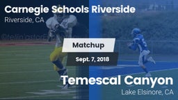 Matchup: Riverside Christian  vs. Temescal Canyon  2017