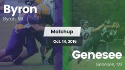 Matchup: Byron  vs. Genesee  2016