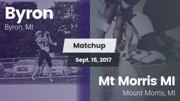 Matchup: Byron  vs. Mt Morris MI 2017