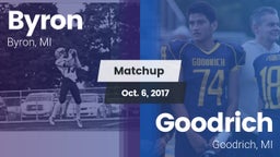 Matchup: Byron  vs. Goodrich  2017