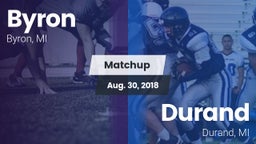 Matchup: Byron  vs. Durand  2018