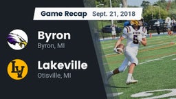 Recap: Byron  vs. Lakeville  2018