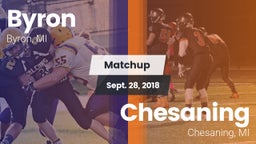 Matchup: Byron  vs. Chesaning  2018