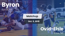 Matchup: Byron  vs. Ovid-Elsie  2018