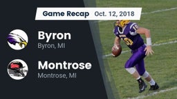 Recap: Byron  vs. Montrose  2018