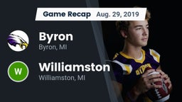 Recap: Byron  vs. Williamston  2019