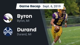Recap: Byron  vs. Durand  2019