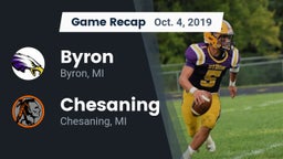 Recap: Byron  vs. Chesaning  2019
