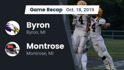 Recap: Byron  vs. Montrose  2019