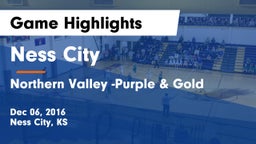 Ness City  vs Northern Valley -Purple & Gold Game Highlights - Dec 06, 2016