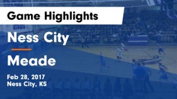 Ness City  vs Meade  Game Highlights - Feb 28, 2017