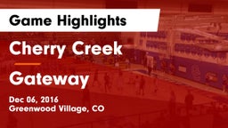 Cherry Creek  vs Gateway  Game Highlights - Dec 06, 2016