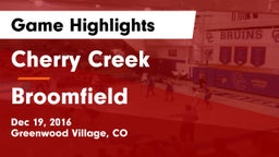 Cherry Creek  vs Broomfield  Game Highlights - Dec 19, 2016