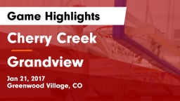 Cherry Creek  vs Grandview  Game Highlights - Jan 21, 2017