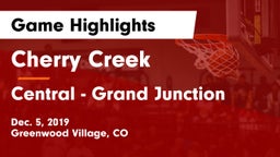Cherry Creek  vs Central - Grand Junction  Game Highlights - Dec. 5, 2019
