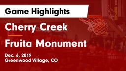 Cherry Creek  vs Fruita Monument  Game Highlights - Dec. 6, 2019