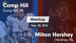 Matchup: Camp Hill High vs. Milton Hershey  2016