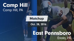 Matchup: Camp Hill High vs. East Pennsboro  2016