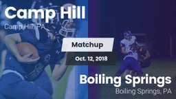 Matchup: Camp Hill High vs. Boiling Springs  2018