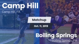 Matchup: Camp Hill High vs. Boiling Springs  2019