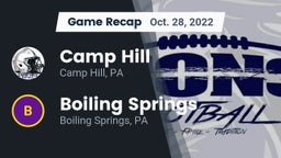 Recap: Camp Hill  vs. Boiling Springs  2022