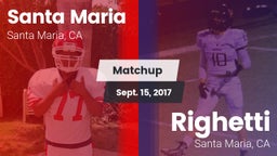 Matchup: Santa Maria High vs. Righetti  2017