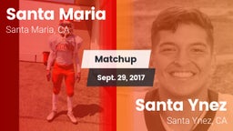 Matchup: Santa Maria High vs. Santa Ynez  2017
