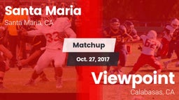Matchup: Santa Maria High vs. Viewpoint  2017