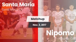 Matchup: Santa Maria High vs. Nipomo  2017
