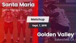 Matchup: Santa Maria High vs. Golden Valley  2018
