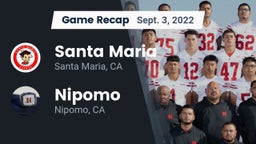 Recap: Santa Maria  vs. Nipomo  2022
