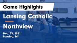 Lansing Catholic  vs Northview  Game Highlights - Dec. 23, 2021