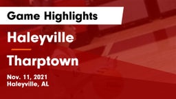 Haleyville  vs Tharptown Game Highlights - Nov. 11, 2021