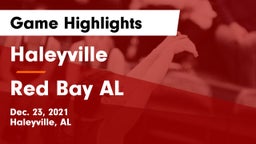 Haleyville  vs Red Bay  AL Game Highlights - Dec. 23, 2021