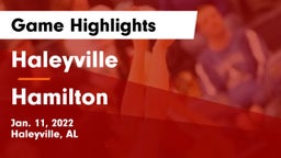 Haleyville  vs Hamilton  Game Highlights - Jan. 11, 2022