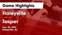 Haleyville  vs Jasper Game Highlights - Jan. 20, 2022