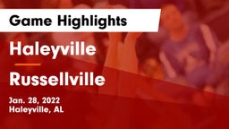 Haleyville  vs Russellville  Game Highlights - Jan. 28, 2022