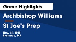 Archbishop Williams  vs St Joe's Prep Game Highlights - Nov. 16, 2020
