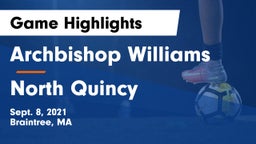 Archbishop Williams  vs North Quincy  Game Highlights - Sept. 8, 2021