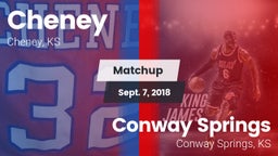 Matchup: Cheney  vs. Conway Springs  2018